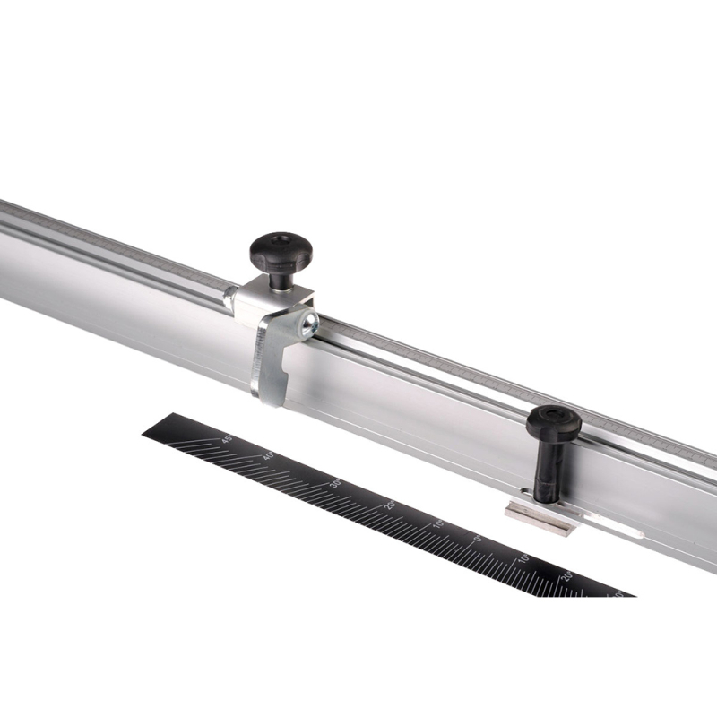 Uhlové pravítko 900 mm so sklopným dorazom a stupnicou pre formátovaciu pílu