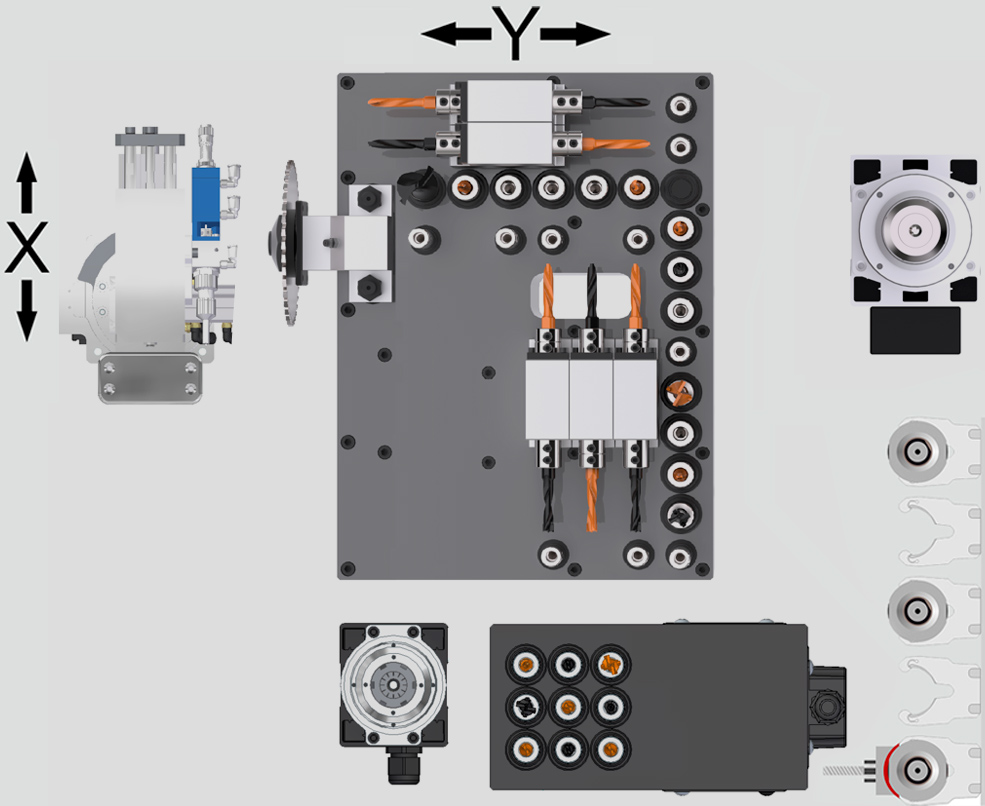 schéma vŕtacej hlavy KDT KD-610XHZ